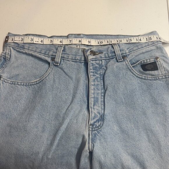 Harley Davidson Mens Motorcycles Straight Leg Light Vintage Jeans - Picture 7 of 8